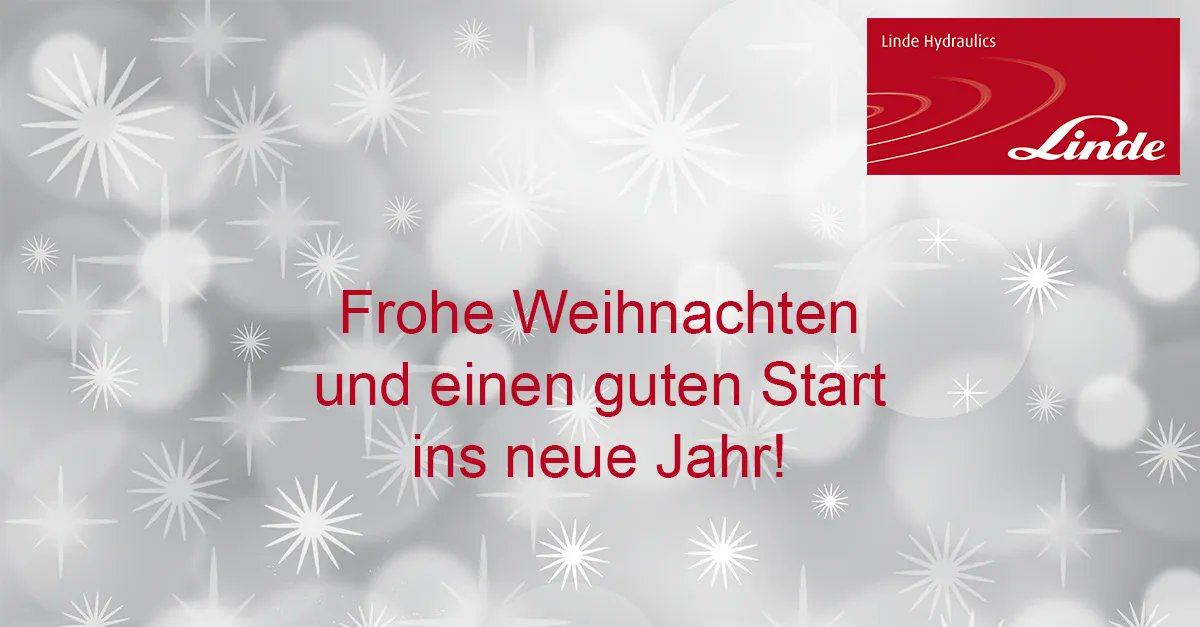 Frohe Weihnachten und Frohes Neues Jahr  2022 von dem gesamten Linde Hydraulics Team! 🎄 ✨