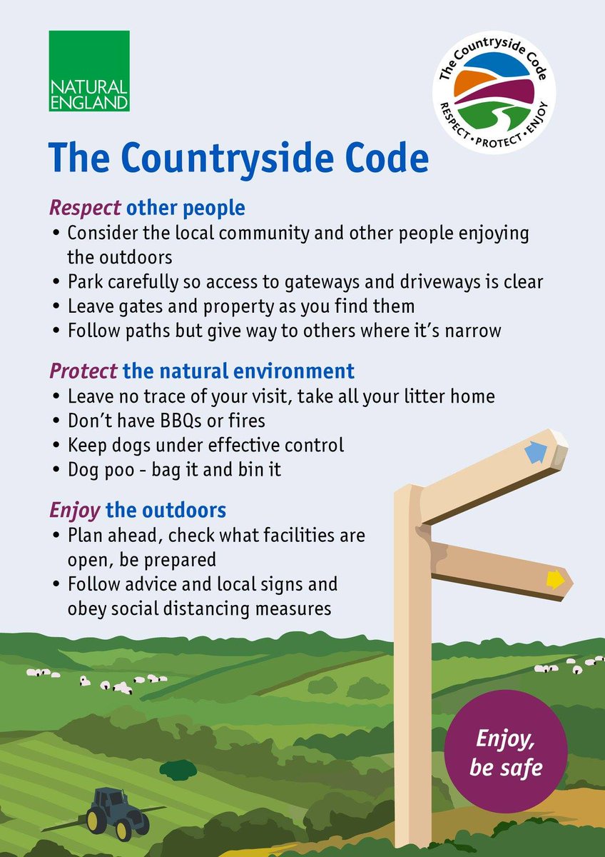 If you’re out and about this festive period, it’s really important to keep The Countryside Code in mind to protect ourselves, other people and our precious countryside so we can all enjoy a wonderful experience out on the trails. 🥾