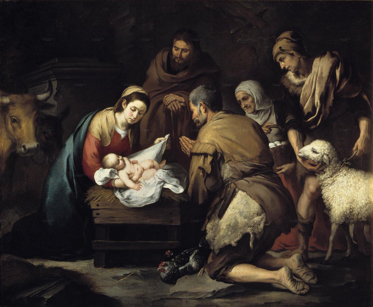 Nestorrufino2's tweet photo. Os deseo una gran feliz Navidad y que esté cargado de felicidad y Salud para todos y vuestras familias.

(Nacimiento de Jesús, Bartolomé Esteban Murillo) @BartolomMurillo https://t.co/j1t7DYGTPq