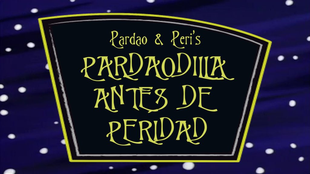 SirokoOficial's tweet photo. 5. “Pardaodilla Antes de Peridad” de Pardao &amp; Peri.

Nochebuena coincide con el cumple de Pardao (sí, hoy es el cumple de @LazaroJames6) y por eso pasa de celebrar nada. Pero Pardao y Peri empiezan a recibir visitas que les incitan a celebrar la Navidad.

https://t.co/xI3xyarfrp https://t.co/6gjHDcxuHy