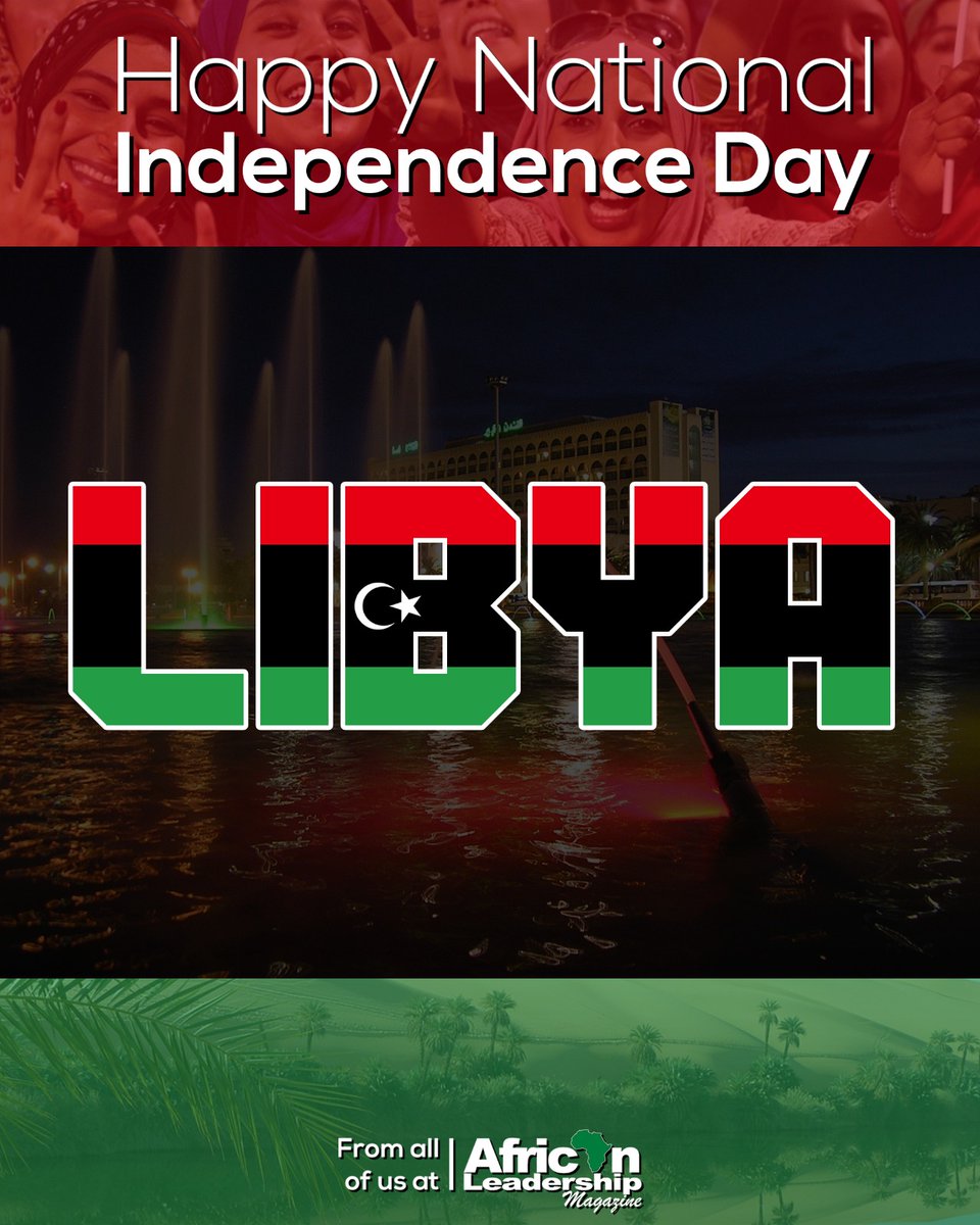 AfricanLM's tweet photo. Happy National #Independence Day To All #Libyans!
From Everyone @AfricanLM !
#Libya #Libyan #LibyaIndependence #Africa #African #NorthAfrica #NorthAfrican https://t.co/QfGcav42op