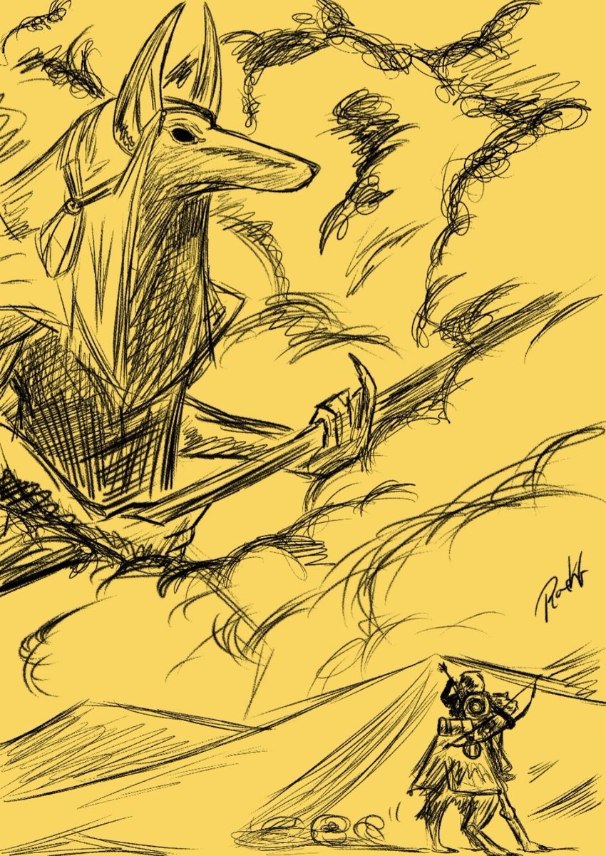 Rosesasi7's tweet photo. Drawing before I go to work. (The others are from my last days off, been listening to a lot of AC: Valhalla and Origins soundtrack. Also I been watching a lot of the concept art 😅😅😓😓) 
#mierdibujos #sorryforthis
#messysketch 
#Cuphead 
#acvalhalla #acorigins https://t.co/BvHCiLwZ5n