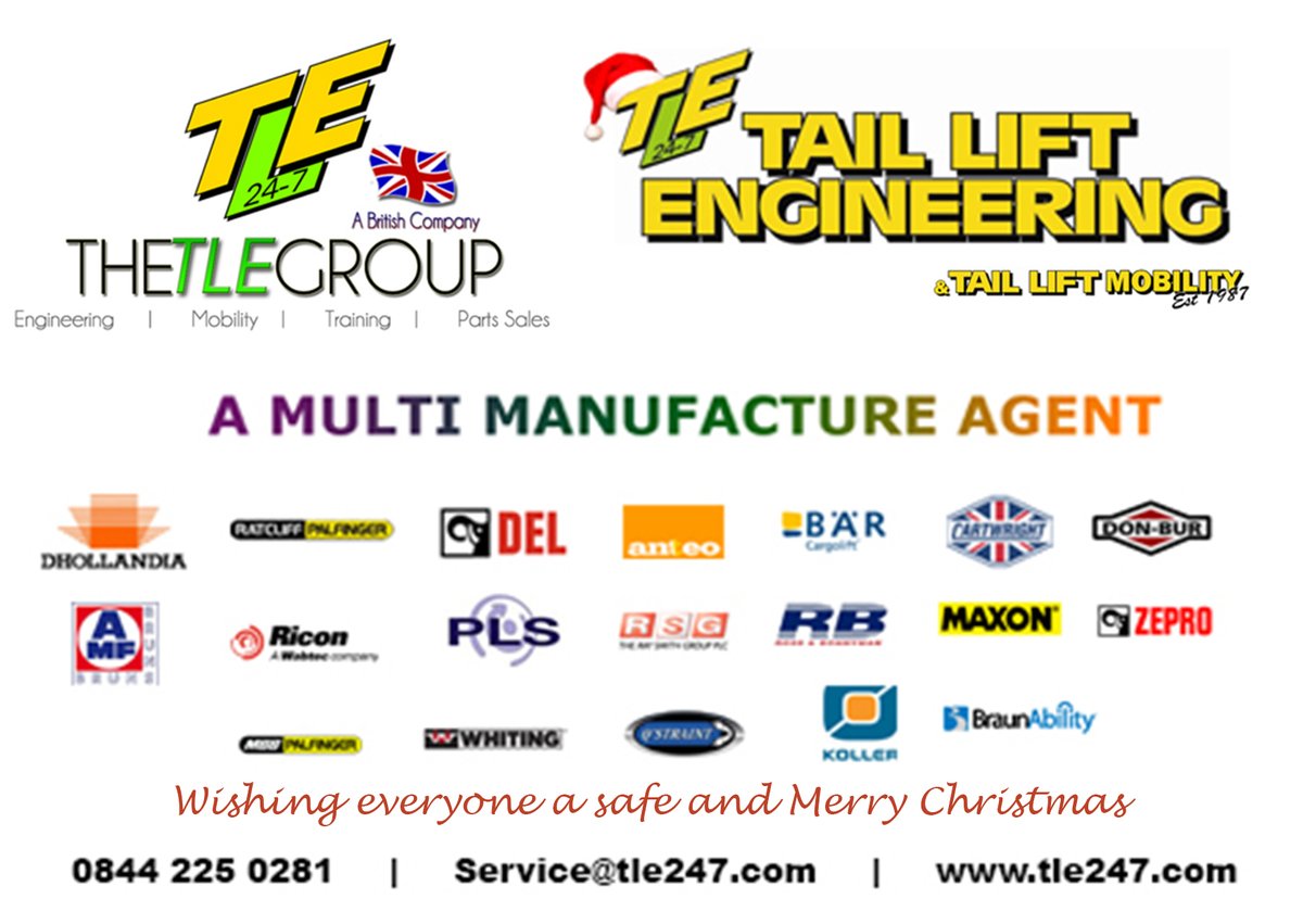 TLE247's tweet image. As another year ends and with Christmas Day just around the corner, we would like to wish everyone a Happy and safe Christmas. For any breakdowns throughout the festive period our technicians are only a phone call away 0844 225 0281. #christmas2021 #24hour #hgvbreakdown #taillift