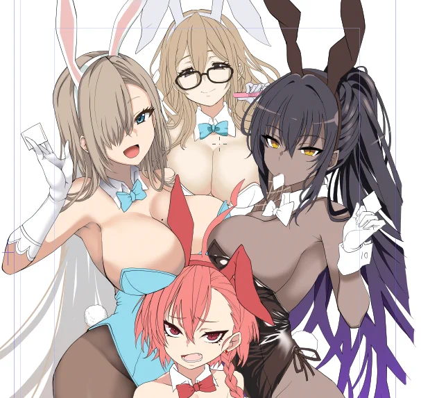 冬コミ新刊はブルアカバニーまとめ本になります WIP #ブルアカ 