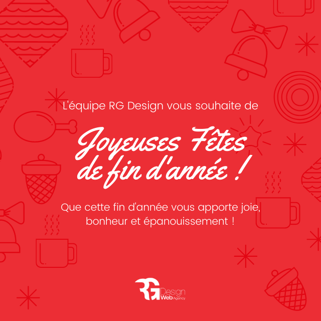 rgdesignfr's tweet photo. 🌟 Toute l’équipe RG Design vous souhaite de joyeuses fêtes de fin d’année !

🙌 Un grand merci à celles et ceux, qui nous ont fait confiance.

💥 Nous sommes impatients de vous rencontrer en 2022 et de continuer à élaborer des solutions pour développer votre activité en ligne. https://t.co/TN0RUeT5M0