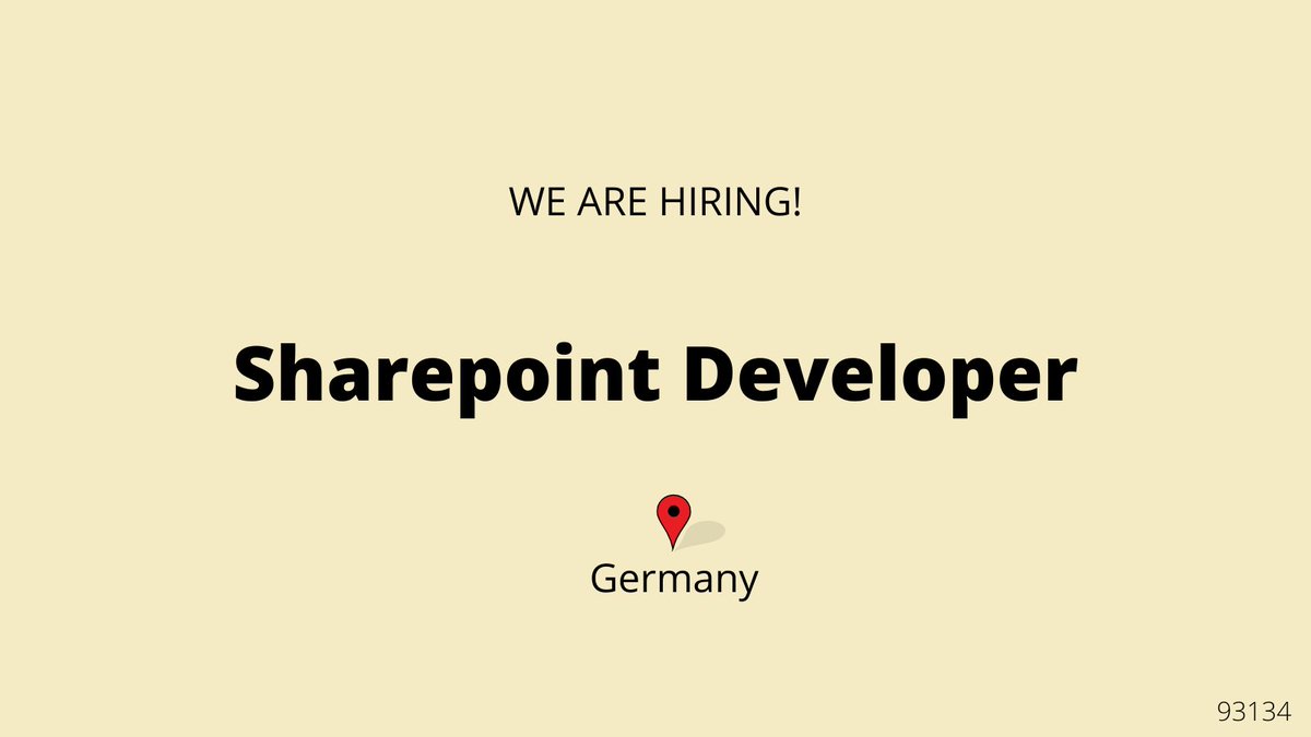 NewforceLimited's tweet image. We are looking for #Sharepoint_Developer
Job Location: #Germany
Candidate location: Germany
Click the link to apply-
newforceltd.com/in/jobs?sltd=9…
Please install our App
- For Android: bit.ly/2UVf58K
- For iPhone: apple.co/3ptJbNN