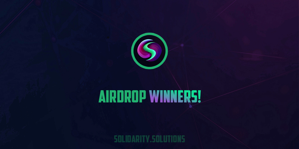 We now have the winners of our #Solidarity Airdrop! 👏

The Lucky 1000 winners will receive their tokens in 24 hours. 🥳

The list of wallets will be announced in our telegram channel, stay tuned. 💚