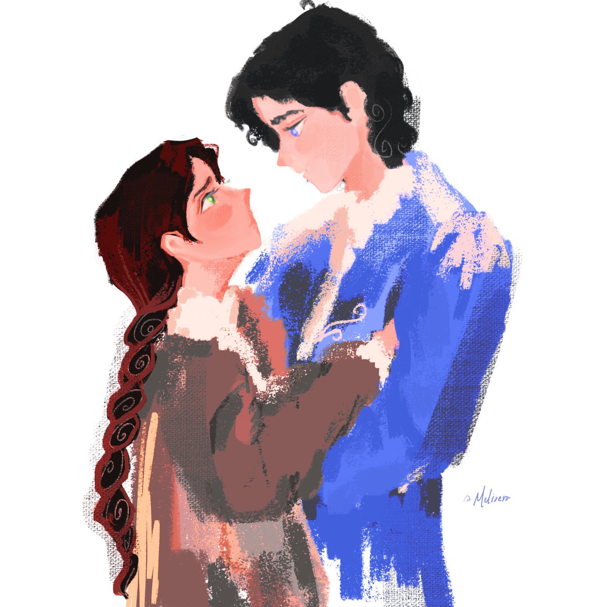 meshuii's tweet photo. the girl and the winter-king, vasya and morozko from the winternight trilogy <3 #winternighttrilogy #vasyapetrovna #morozko #vasyamorozko https://t.co/uzZYGAl56h