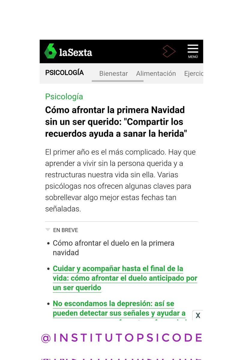 PSICODEMADRID's tweet photo. La primera navidad sin nuestro ser querido.
#superarelduelo #psicode
https://t.co/qLPlZTJvDX https://t.co/e840UJDY5J