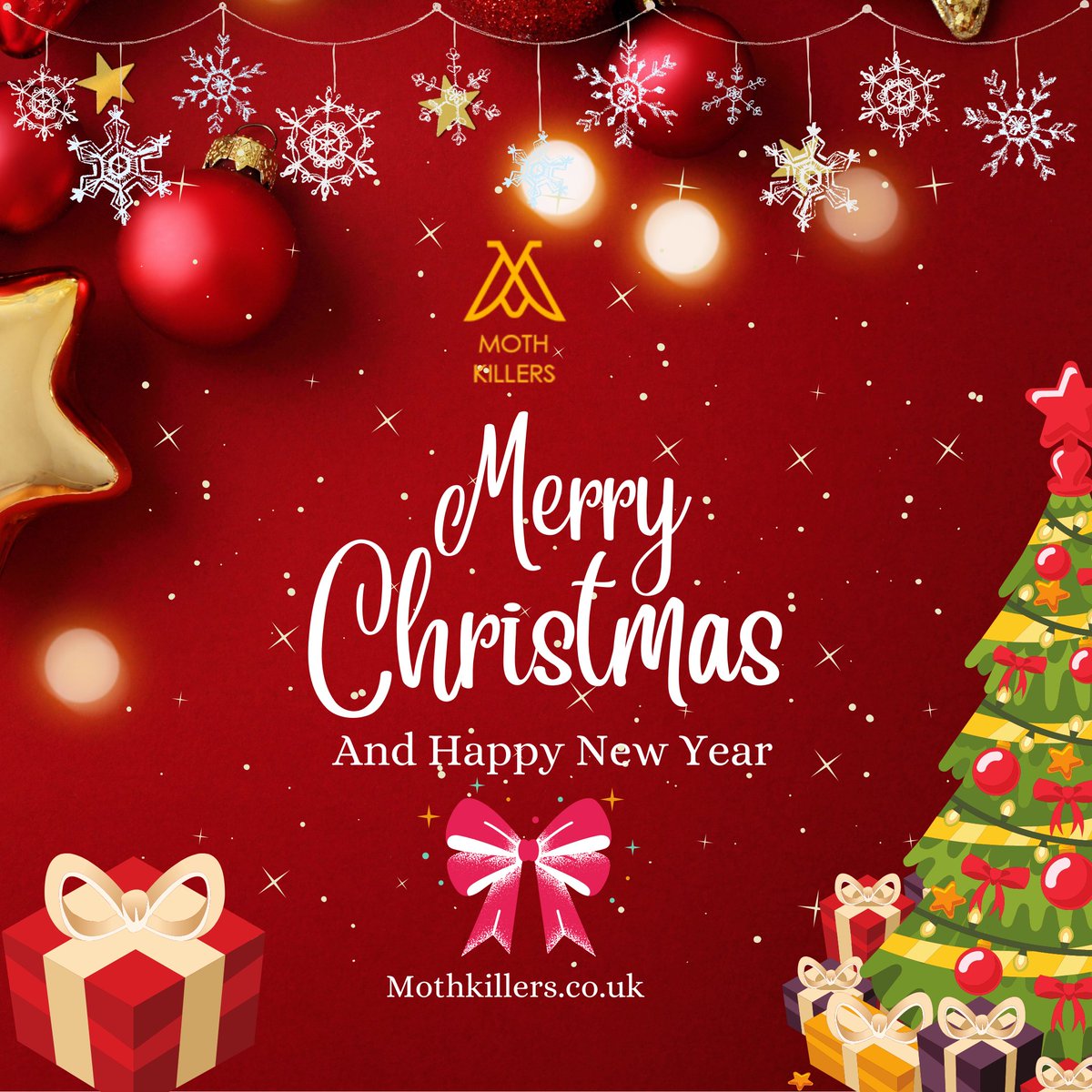Hope you enjoy Christmas eve with the ones you love and step into the new year with lots of happiness and good health. Wishing you a #MerryChristmas and a very #HappyNewYear! mothkillers.co.uk