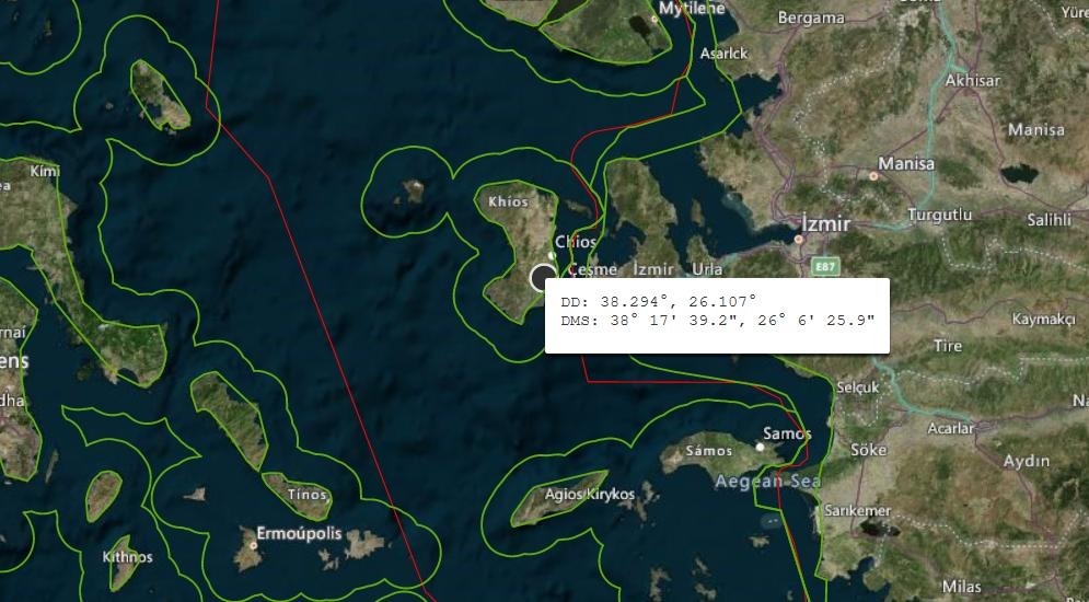 alarm_phone's tweet photo. Pushback near #Chios! This night we were alerted to a boat carrying 31 people in distress near the Greek island of Chios. According to GPS location and information shared with us, the people were detained on the island before being pushed back. (1/2) https://t.co/B9LJBIFvSA