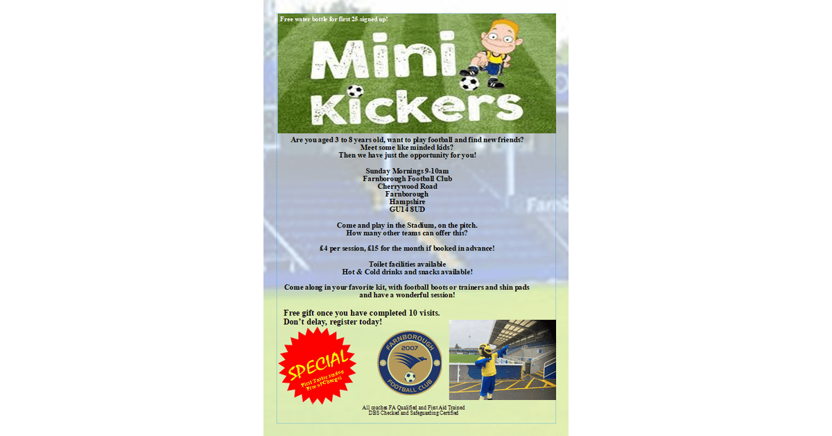 fc_farnborough's tweet photo. First Mini Kickers Session of 2022
https://t.co/ty6mzWHYIW https://t.co/VjOWtGjJ7d