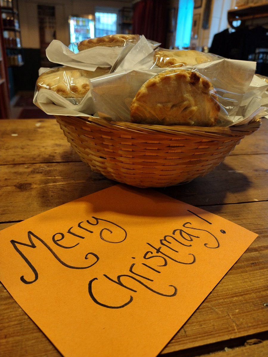 Merry Christmas to all of our wonderful customers! 
We're open until 7pm for all of your last minute shopping needs, then closed until Wednesday... Come and grab yourself a mince pie before I eat them all!