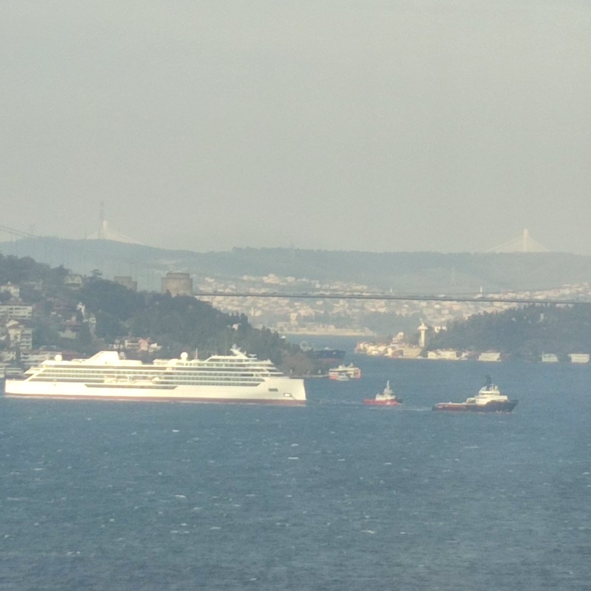 An itibariyle İstanbul Boğazı..