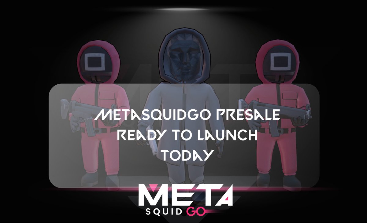 metasquidgo's tweet photo. METASQUIDGO will start the first presale today on 14.00 UTC!
Don't forget that 10 fastest people who contributed to the first presale will get a special bonus! Make sure to standby near the presale starts 💪 #metasquidgo #metaverse #squidgame #playtoearn #GameFi #BSCGem #crypto https://t.co/ip0chEyhBj