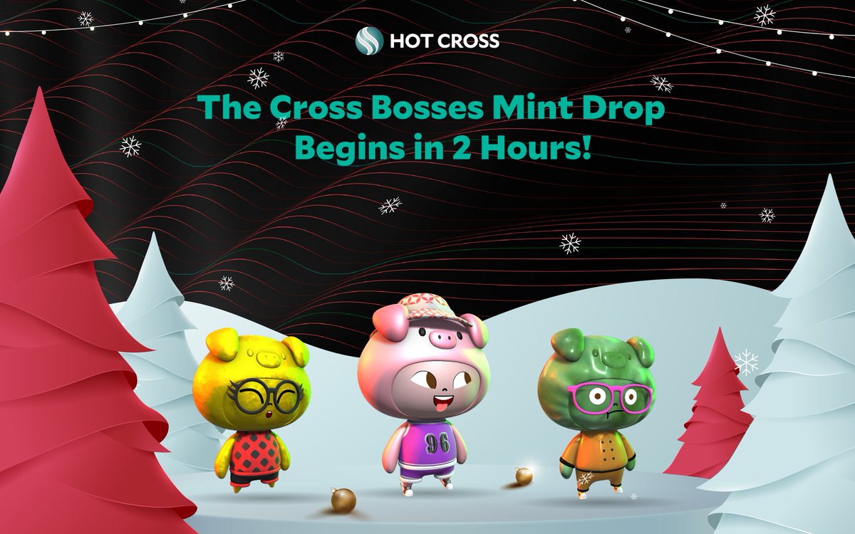 hotcrosscom's tweet photo. 🎄 It's Christmas Eve. 

🐷 Frankly, if we had to choose between shipping Cross Bosses and getting ramped up on eggnog it would probably be the former. The bosses are too fun.

🌭 400 $HOTDOG to mint a boss: https://t.co/BqxSJvrmQd

📍 Enjoy: https://t.co/jzLR3YAjPl https://t.co/KrfTreTsrp