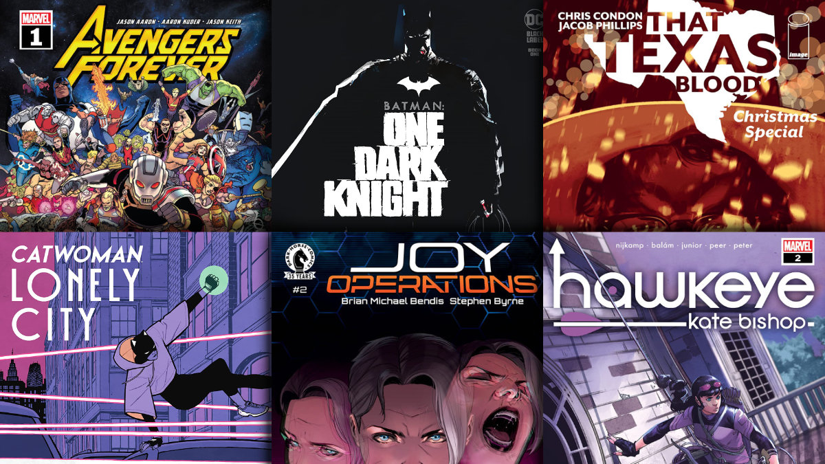 ace_comics's tweet photo. #Batman, #Catwoman, #Hawkeye, #Avengers, #ThatTexasBlood, #JoyOperations, #Nightwing, #Conan, #Spawn, and more all star in this week's new releases!
Follow the link to see all the new #comics and books!
https://t.co/kfRmwXdVs7 https://t.co/E1Z4vGQwYQ