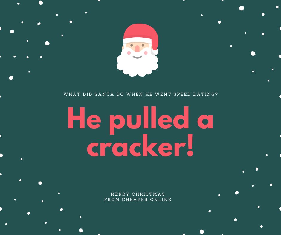 CheaperOnlineUK's tweet photo. Everybody loves Dad jokes, right?😂

Here's one of our fav festive jokes! 🙈

#dadjokes #christmas https://t.co/hWvbPHP2iL