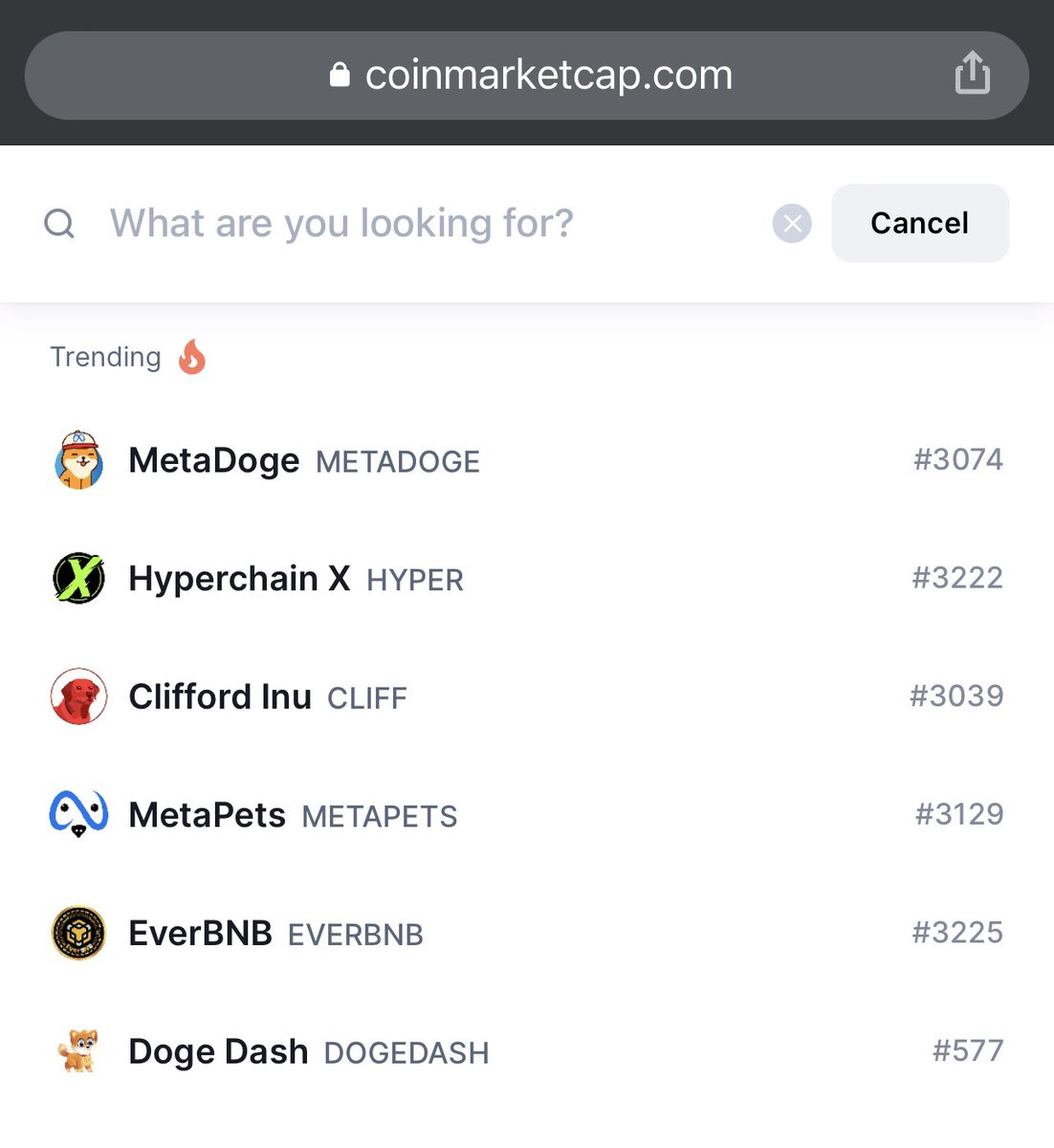 ndeter32's tweet photo. Woke up to @HyperchainX trending on #CMC 🤑🤑. Still under $10M market cap with a lot of things planned for #2022. 

#BSCGem #eSports #gaming #NFTs #HyperChainX https://t.co/DhCiso9bfW