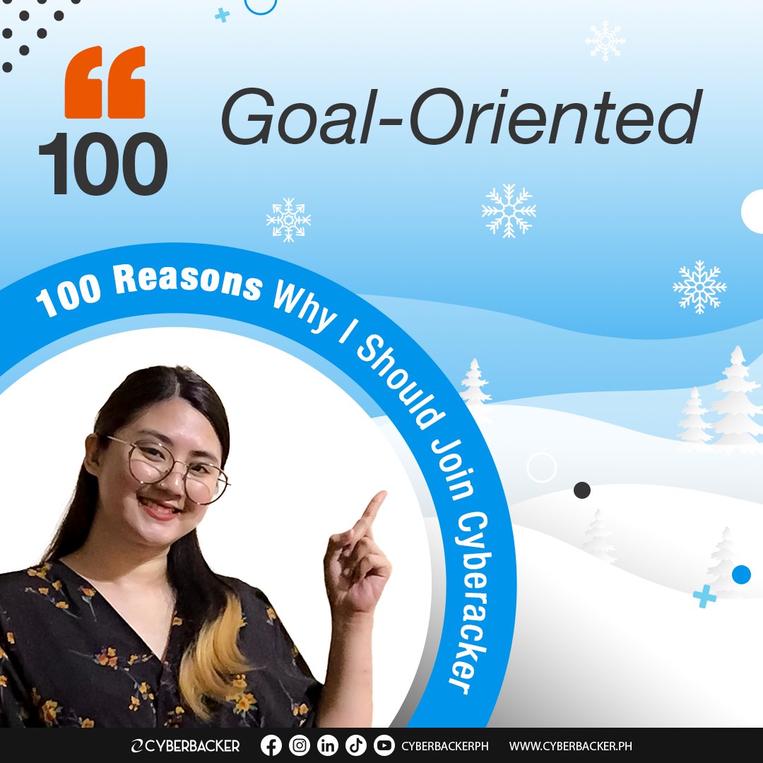 CyberbackerFF's tweet photo. What do you consider when applying for a job?

Let us help you with that! Here's one of the 100 reasons why you should join #Cyberbacker.

Click here to apply: https://t.co/0XkZBZZrKk https://t.co/CtJvttecVM