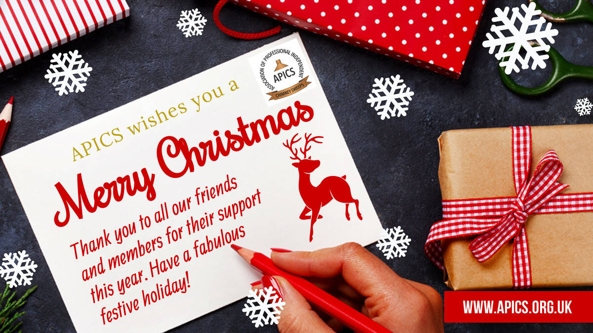 APICSweeps's tweet image. APICS would like to thank our members and all of our friends for their support this year, and we wish you all a wonderful Christmas holiday. 🎄
@Burnright @HETAS @fedbcs @OFTEC @SolidFuelAssoc
#MerryChristmas #Christmas2020 #APICS #SWEEPS