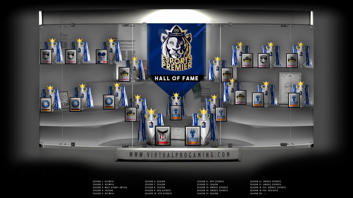 OfficialVPG's tweet image. 🌍 @VPGPremier Hall of Fame

👑 Take a look back at the history of the most prestigious competition on @EASPORTSFIFA pro clubs. 

🇬🇧 Olympia - 🏆🏆🏆 
🇫🇷 @WALTDISNEYUTD - 🏆
🇬🇧 @Seazon_FIFA 🏆🏆🏆🏆🏆🏆
🇩🇪 @OFRProClubs 🏆🏆🏆
🇪🇸 @onente_esports 🏆🏆🏆🏆🏆
🇹🇷 @bjkesports 🏆

#VPG