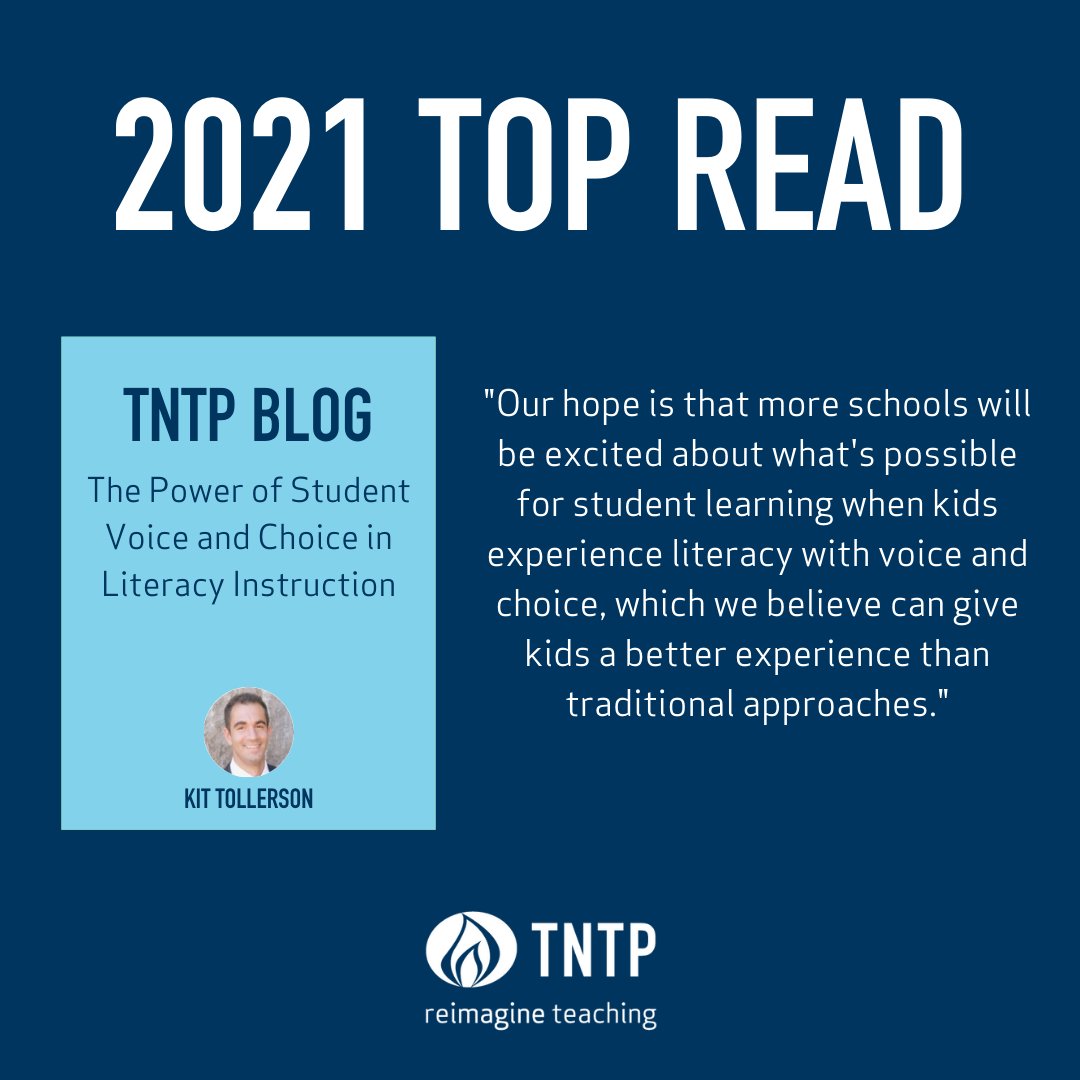 TNTP's tweet photo. There’s a quiet revolution happening in literacy instruction...and it's helping students thrive. 🙌🏾🙌🏼🙌🏻🙌🏽🙌🏿

Read about Literacy with Voice and Choice in today's #TNTPTopReads2021: https://t.co/HiQo4WRt16

#VoiceandChoice #Literacy #AuthenticPartnership #NYC https://t.co/eE94IjWhS6