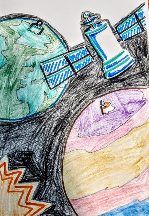CopernicusEU's tweet photo. #Copernicus for the #YoungGeneration
Children love our #Sentinel 🇪🇺🛰️
These drawings were made by children from the Primary School of Gonnoi🇬🇷
Colleagues from @beyond_center organised several sessions in schools to showcase Copernicus everyday life benefits
Happy Space #Xmas https://t.co/klRLdN0UK5