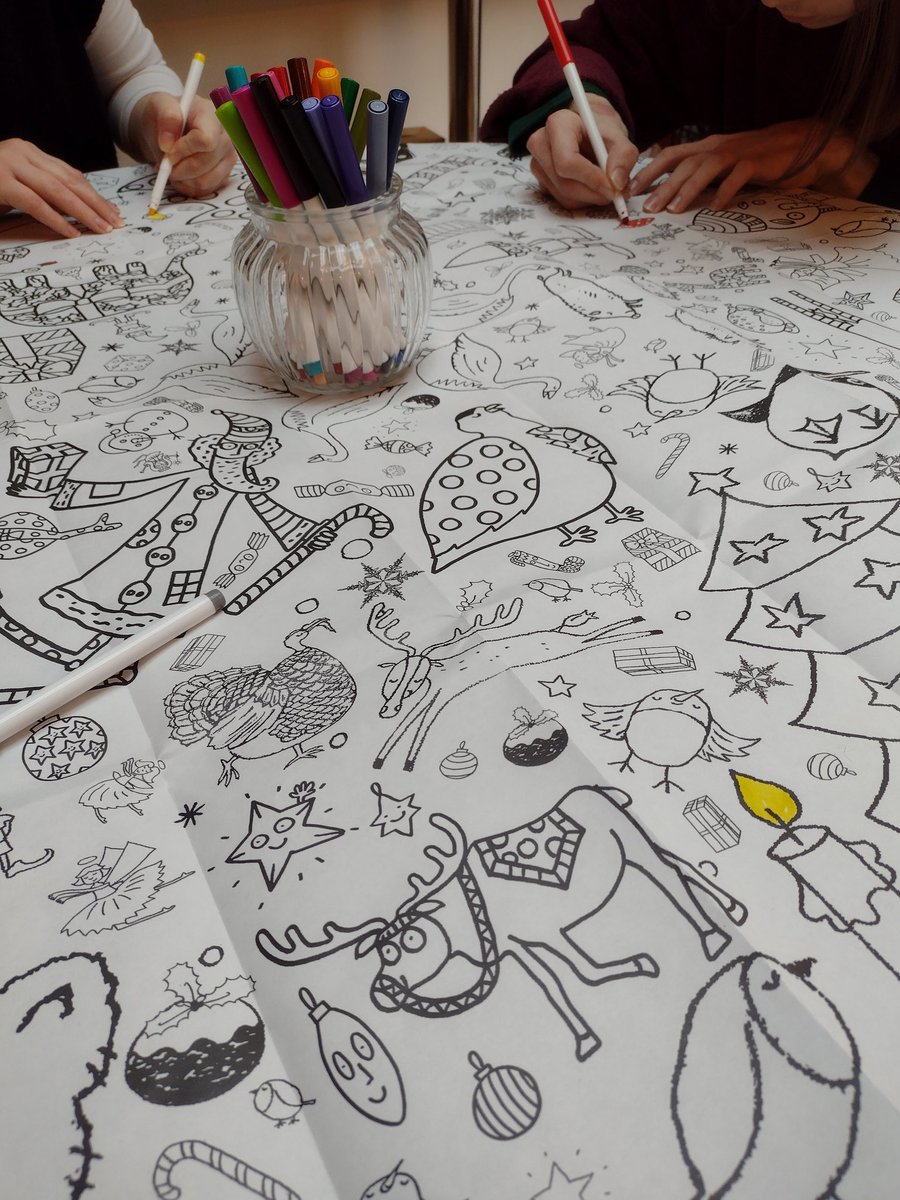 Hours of entertainment for the kids*with a colour in tablecloth *Kids are 18 and 21!