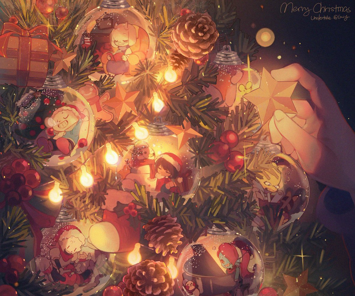 「Merry Christmas!!✨✨✨
#undertale 」|Yoho_！のイラスト