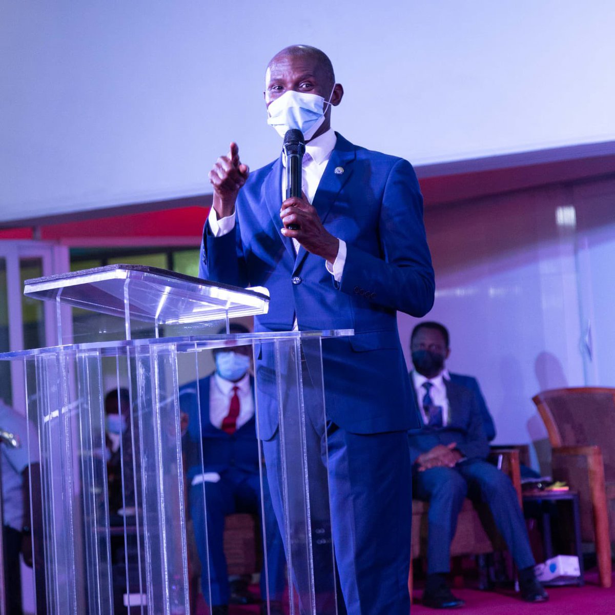 drwyattassembly's tweet photo. Pictures from yesterday's Christmas Convention. 

🗣 Apostle Dr Amos Jimmy Markin
🪧 Introducing the person behind Christmas, Jesus the Messiah and Lord.

📖 Acts 9:4-5 &amp; Acts 2:32-36

#DrWyattAssembly
#ASonIsGiven
#ChristmasConvention21
#PossessingtheNations https://t.co/1zmssWsWWh