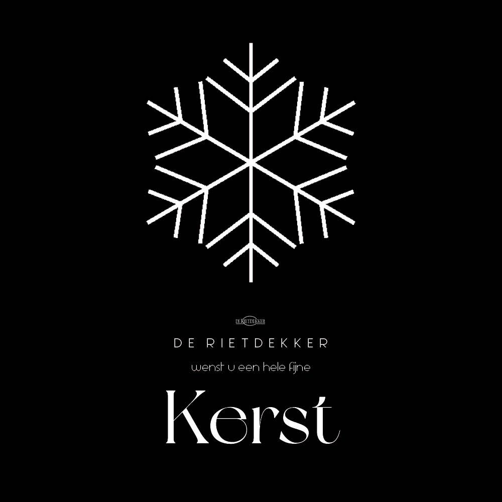 De Rietdekker wenst u hele fijne feestdagen toe! #kerst2021 #derietdekker