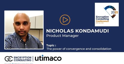 encryptioncons's tweet image. Nicholas Kondamudi, Product Manager of Utimaco speaks on the topic of The power of convergence and consolidation with Next-Gen highperformance HSMs in First Annual Encryption Consulting Virtual Conference held on November 3 &amp;amp; 4!
#encryptionconsultingllc 
youtube.com/watch?v=JoqakY…