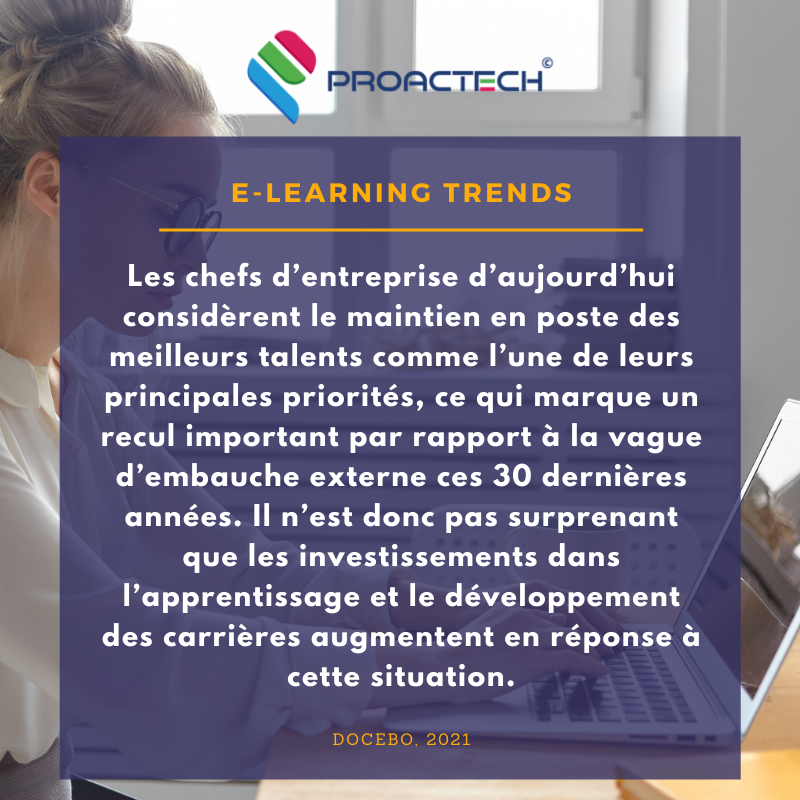 PROACTECH's tweet photo. Le maintien des meilleurs talents au sein des entreprises se présente parmi les priorités actuelles des managers. 

#elearning #trends #proactech #digital https://t.co/FHq0KaGLus