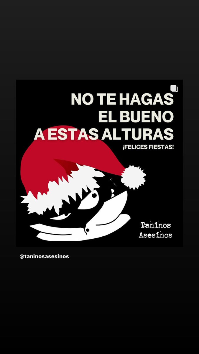 ¡Venga! ¿A quien crees que vas a engañar?  Algunos tienen el espíritu navideño a tope, y otros - como nosotros- lo tenemos bien canalla.

🎄¡Felices Fiestas!🎁