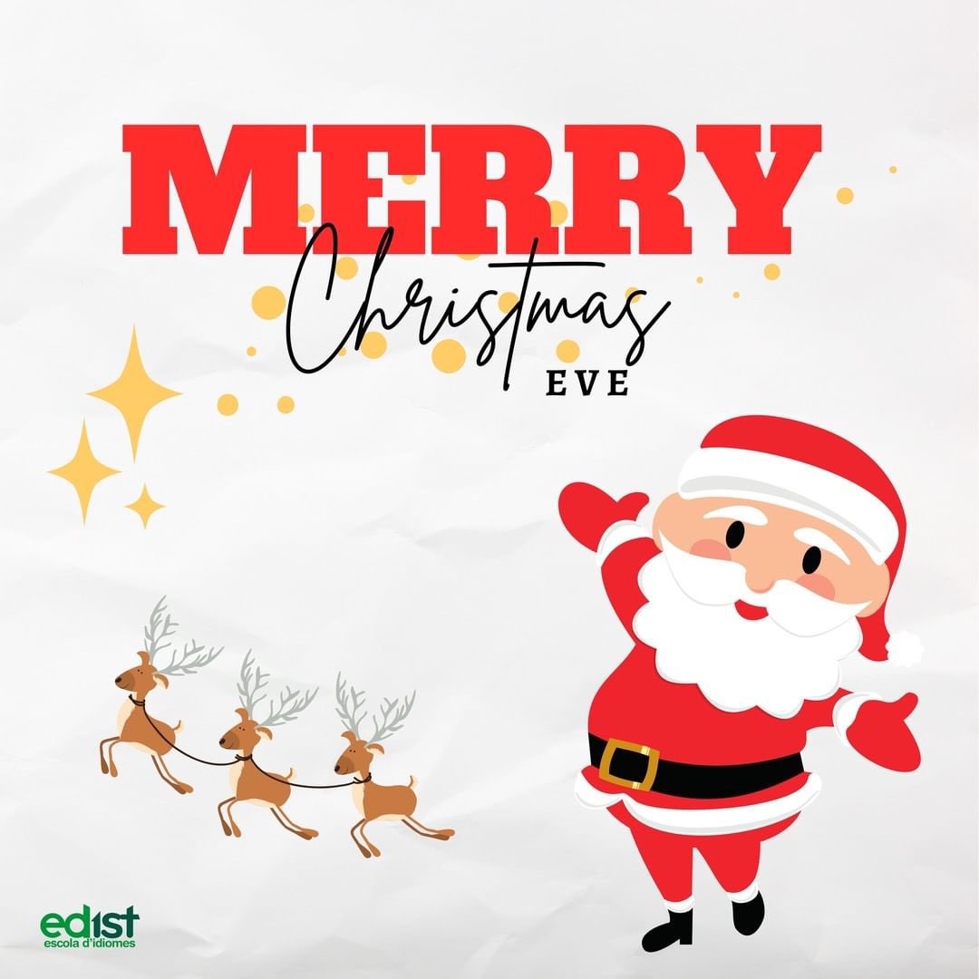 Us desitgem un Bon Nadal tot l’equip d’Edist 💚🥂✨

#edist #edistidiomes #MerryChristmas #bonnadal #santa #behappy #enjoychristmas #nadal2021 #santadria #badalona