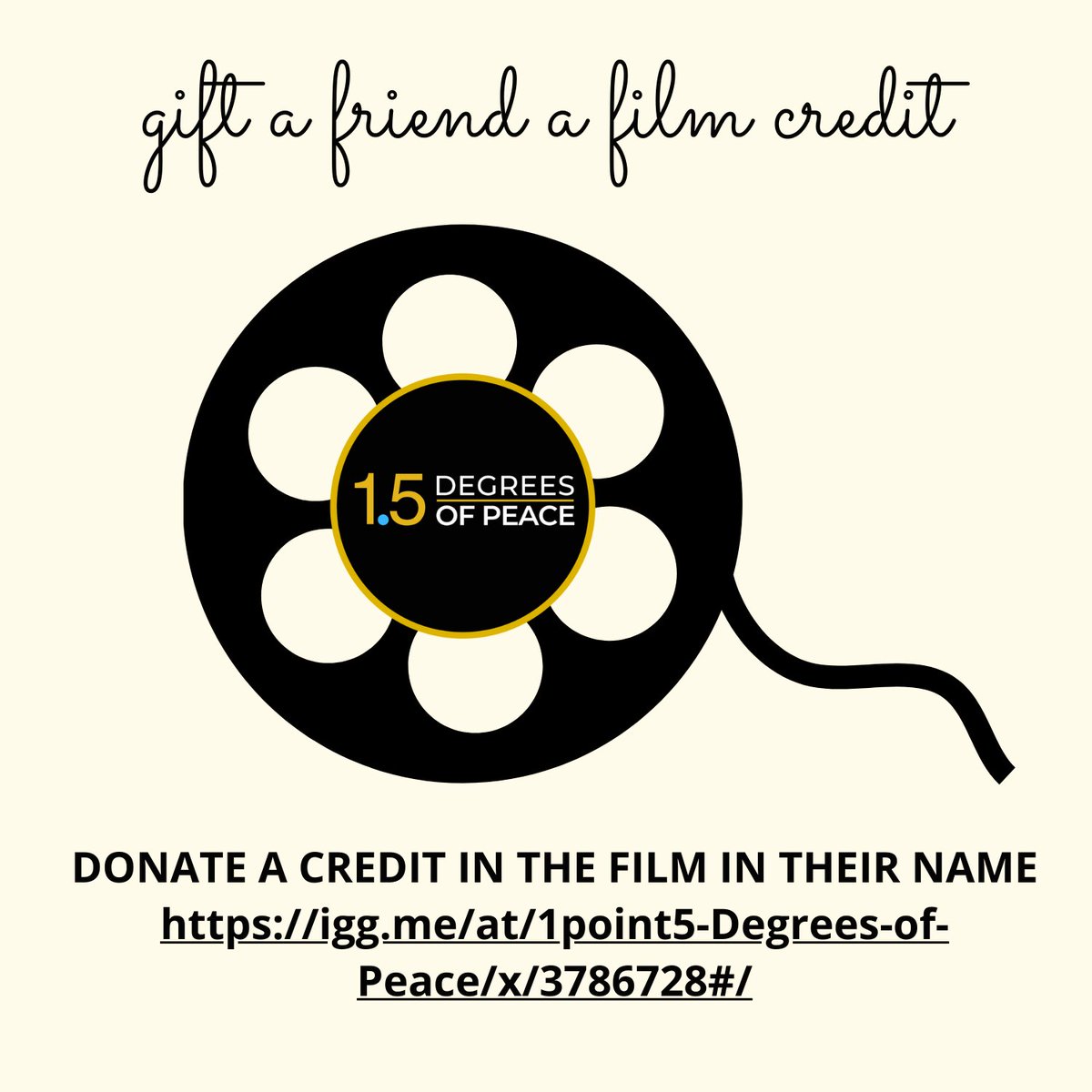 1_5DegreesPeace's tweet photo. TOMORROW is the last day for our Indiegogo campaign for 1.5 Degrees of Peace ☮️📽️
#gifts #indiegogo #film #documentary #peace #climatejustice #beyondwar
Click here to donate and scroll down to NEW: Special holiday Gift Perk
https://t.co/HnE5rd0om2 https://t.co/KxVkhD3Lwz