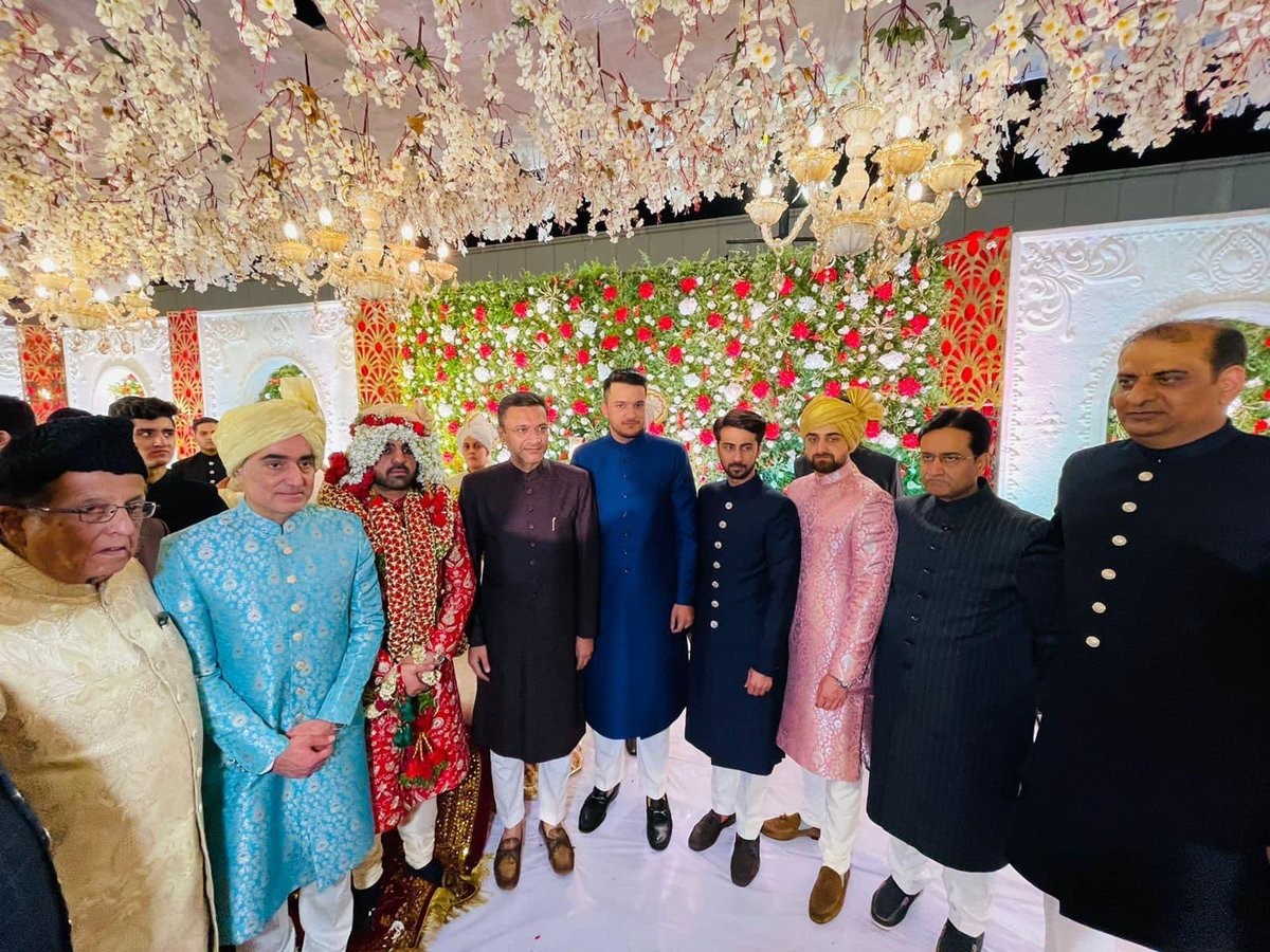 AIMIM floor Leader Janab #AkbaruddinOwaisi #Sahab & Dr NoorUddinOwaisi #Sahab & IrfanKhan #Sahab Attended Marriage ceremony of Sohail Ali Khan At Celebration Convention Shamshabad. @akbarowaisii @irfankhan1802.
