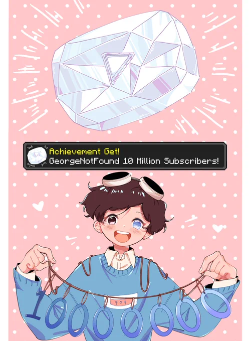 Gnf 10 mil achievement!!#GEORGE10MIL #georgenotfoundfanart 