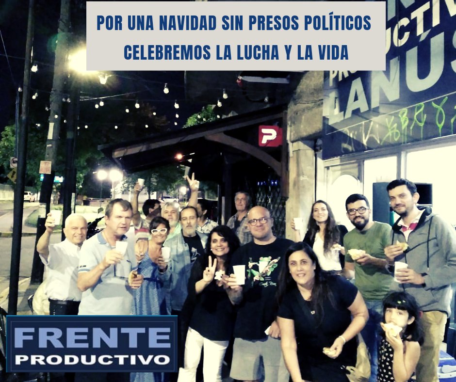 FrenteProd's tweet photo. ¡Felices fiestas para todos y todas! ✌☀️

Brindemos por una Navidad sin presos políticos y por un 2022 con más trabajo y producción ☀️ https://t.co/MWjUzbip1Z