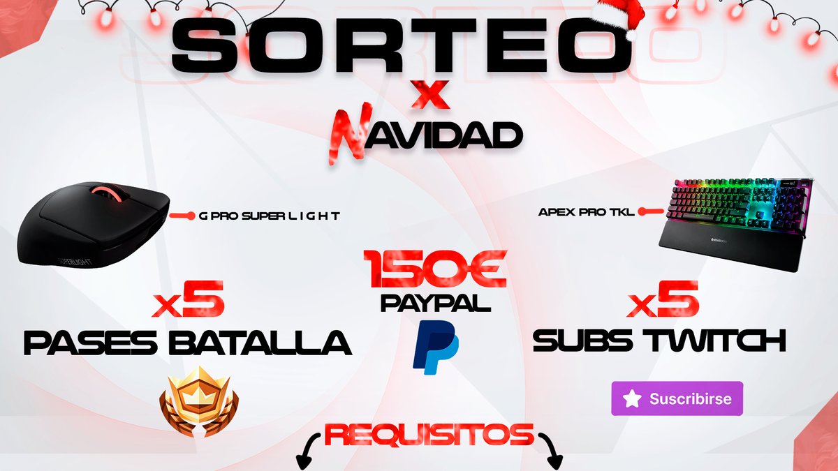 itsjuaanjoo's tweet image. ✨¡SORTEO ESPECIAL NAVIDAD!🎄

✅REQUISITOS:

1- SEGUIR A @Bnitezps  @itsjuaanjoo y @nikitofn07

2- DAR FAV❤ Y RT🔄 A ESTE TWEET

3-MENCIONAR AQUI ABAJO A 3 AMIGOS

¡LOS PREMIOS SE DARAN EL DIA 1 DE ENERO Y SON LOS QUE VEIS EN PANTALLA BUENA SUERTE!