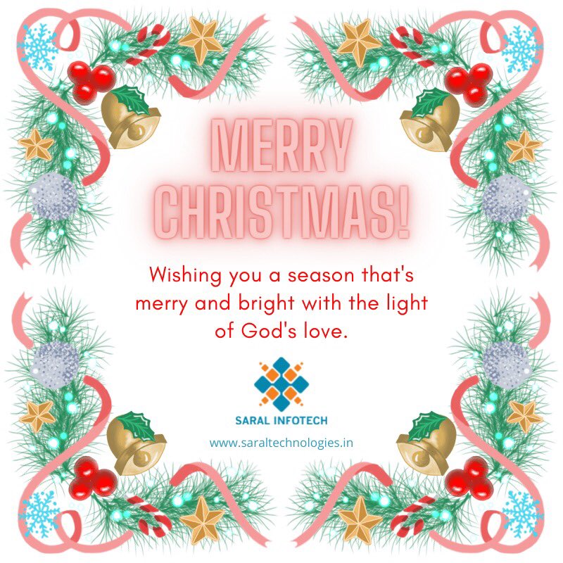 saralinfotech's tweet photo. Wishing a very happy and festive season to all!
#merrychristmas #christmas2021 #saralinfotech #happyholidays #festiveseason https://t.co/b9I4FwnnrQ