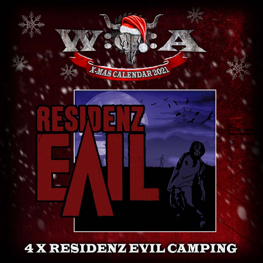 For today's Christmas Eve we raffle 4 Residenz Evil camping spots for W:O:A 2022! Go to xmas.wacken.com to join the raffle. All information on Residenz Evil can be found here: wacken.com/en/all-informa… Good luck!