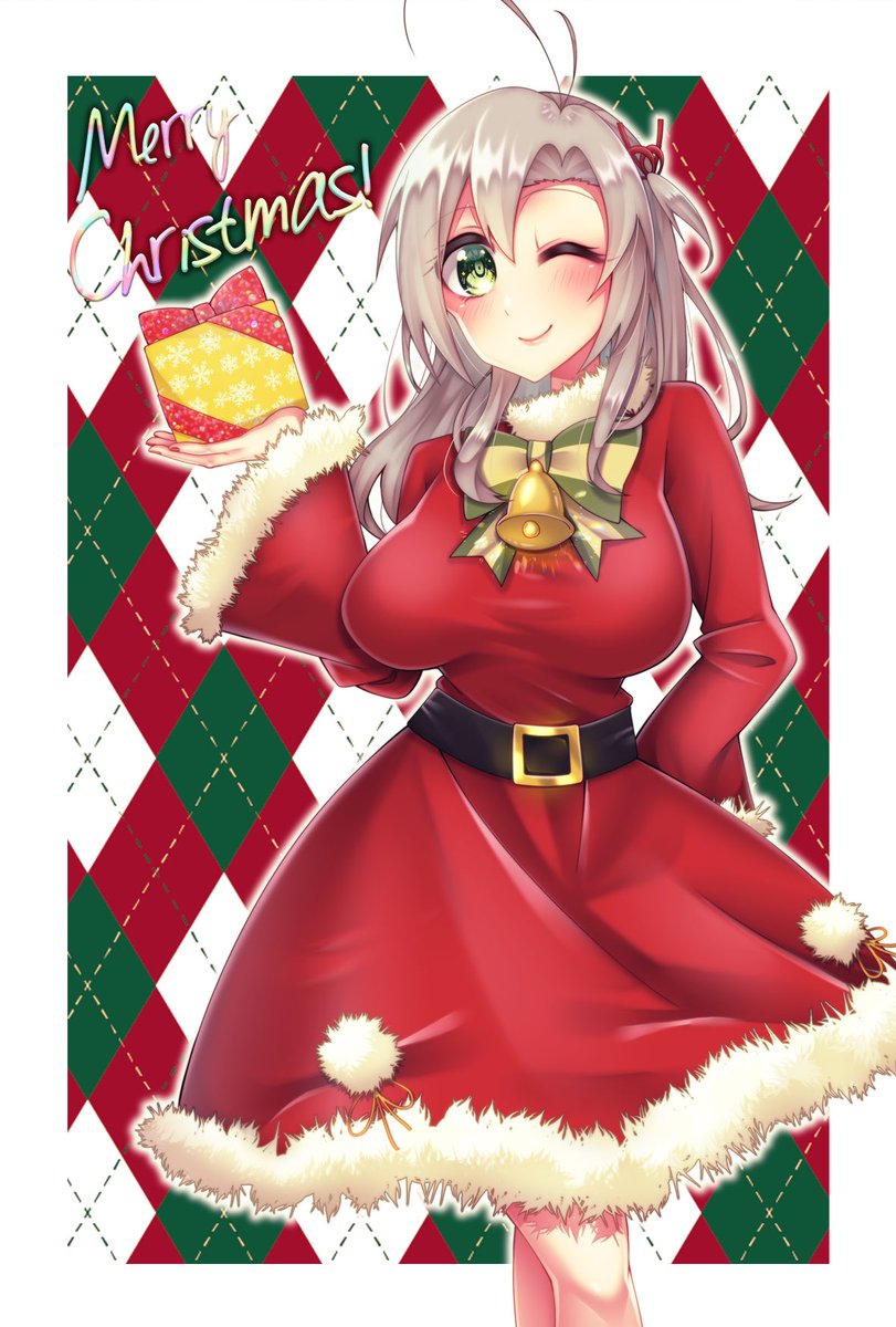 天龍ちゃんサンタさんが原稿忙しくて描けなかったので衣笠サンタさんを再掲…🎂 