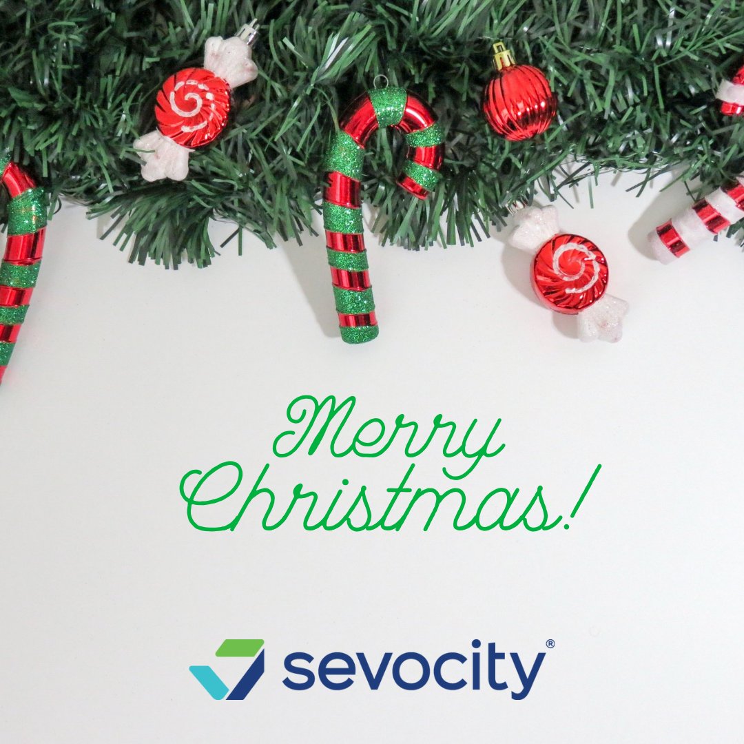 SevocityEHR's tweet photo. Merry Christmas from Sevocity, our offices are closed today! However, our 24/7/365 is available today and all weekend.  We will return on Monday, 12/27. https://t.co/deDhT1Yv2W