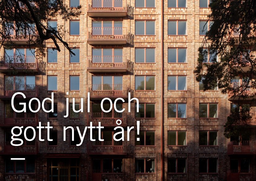 En riktigt god jul och ett gott nytt år till er alla från oss på AIX! I år med en bild från nyinvigda Kv Docenten, SKB:s första hus i Uppsala.

Nu ser vi fram emot 2022! Vi expanderar geografiskt och öppnar ett nytt lokalkontor i just #Uppsala. Det blir väldigt roligt!

#godjul