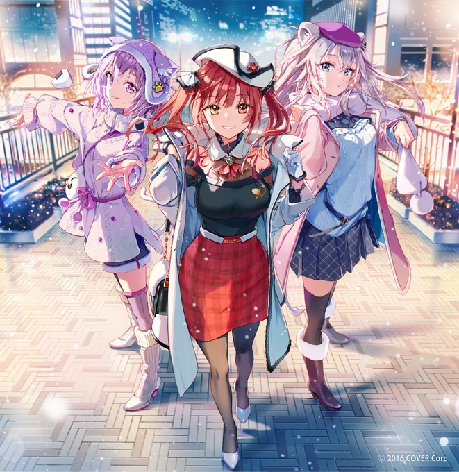 「ホロライブクリスマスボイス2021」
ビジュアルの全体絵です!Merry Christmas! 