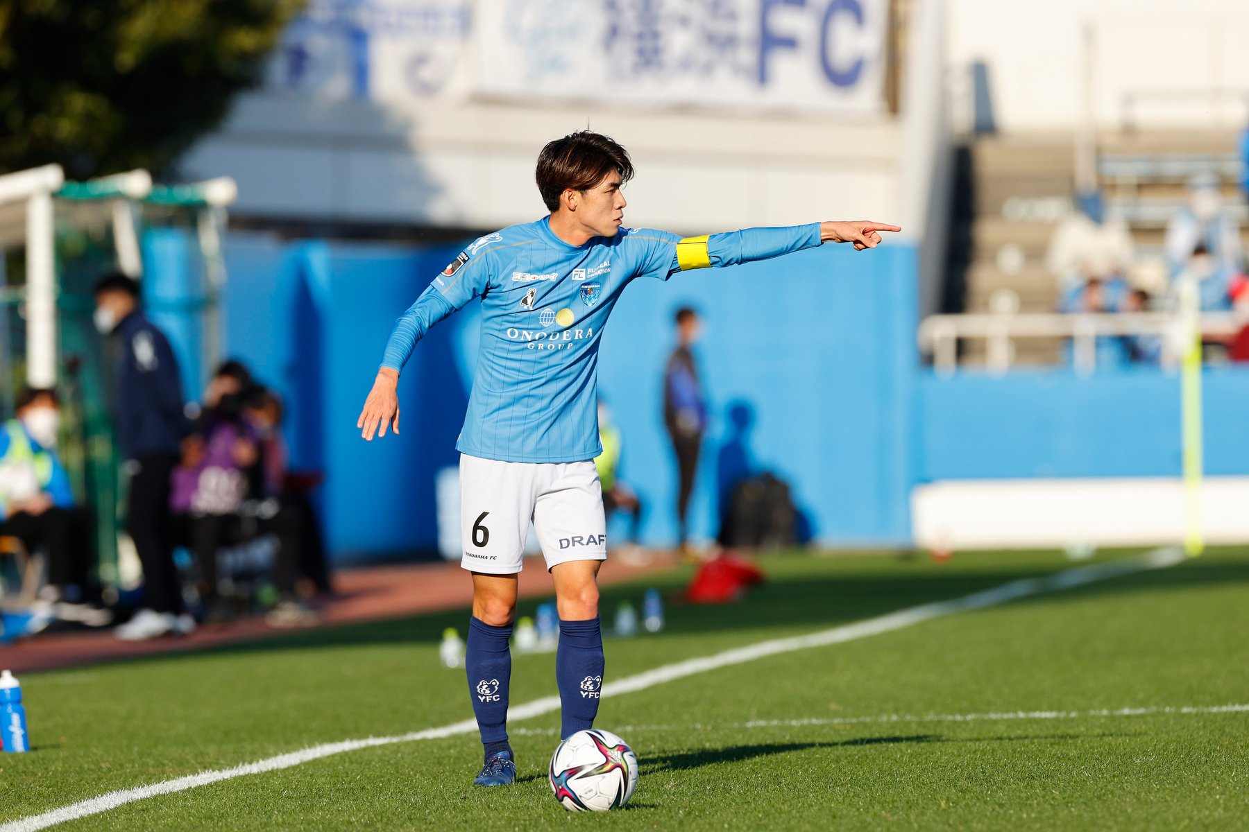 横浜FC 瀬古樹　支給ユニフォーム　上下セット 横浜FC 瀬古樹 支給ユニフォーム 上下セット
