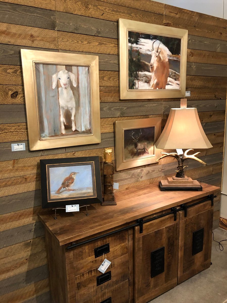 BeverlyEndsley's tweet photo. Selected pieces of art now available at Colorado Furniture
https://t.co/fNY22v07jg
#gift #artworks #giftideas #Colorado #western #westernart #frontrange #RMNP #westernstyle #fineart #oilpainting #interiordecorating #mountaingoat https://t.co/sXr2tXl5Oz