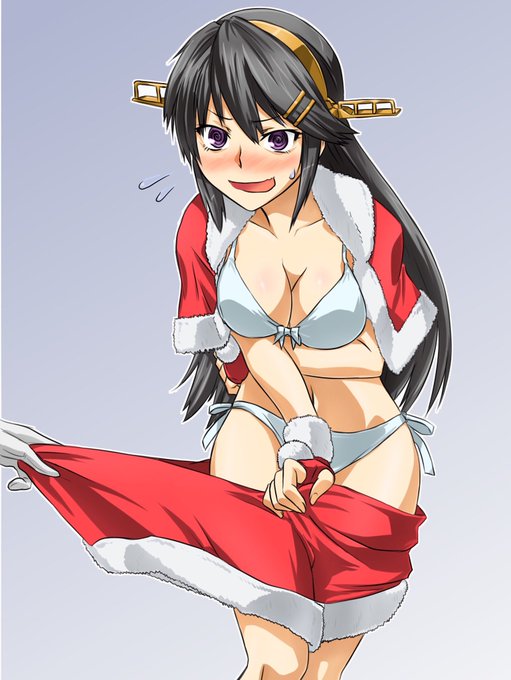 クリスマスっぽいイラストを再掲しようと思ったが、これくらいしかなかった…水着じゃないか 